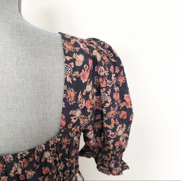 NWT Vintage Boho Cottagecore Inspired Maxi Floral Dress - Picture 9 of 12